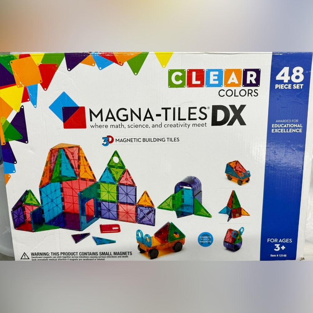 DX 3D Magnetic Building Set - Clear Colors